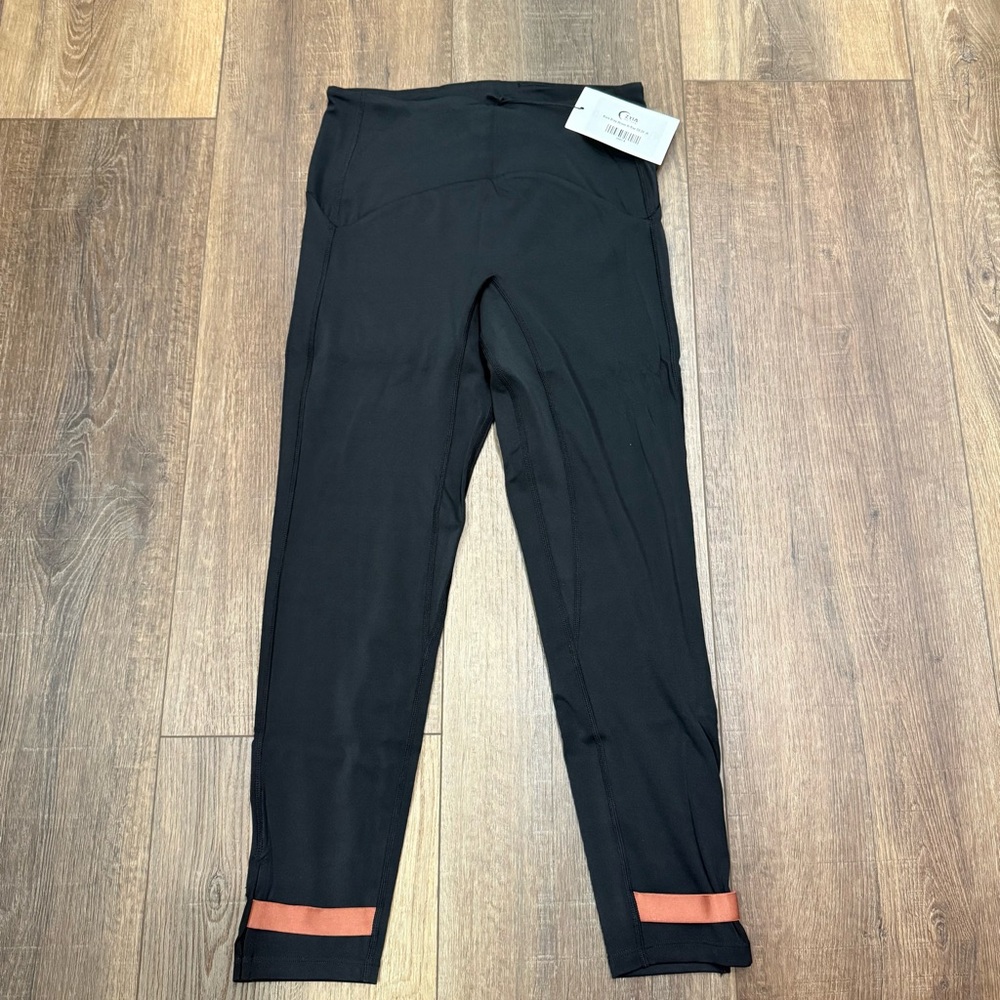 New zyia black strap deluxe hi-rise leggings